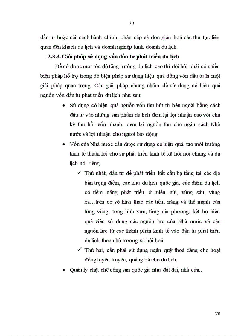 image for page Một số giải pháp nâng cao hiệu quả đầu tư phát triển du lịch năm 2001 2010
