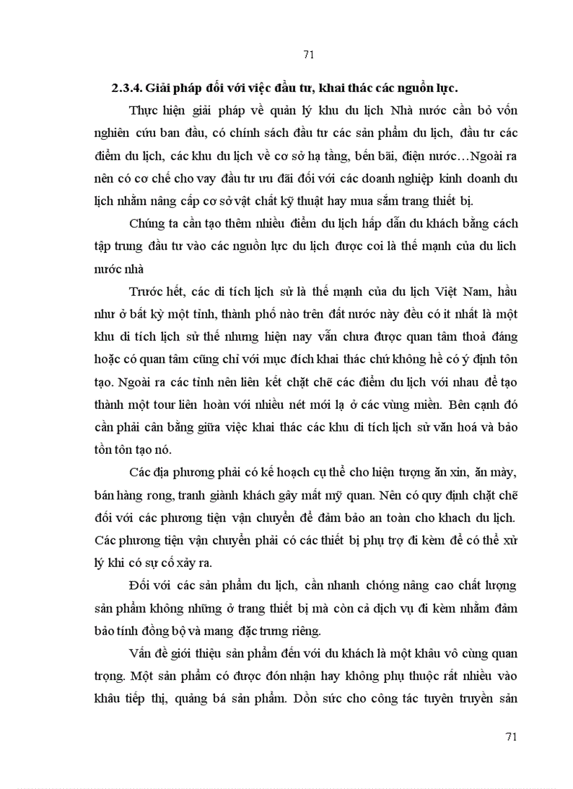 image for page Một số giải pháp nâng cao hiệu quả đầu tư phát triển du lịch năm 2001 2010
