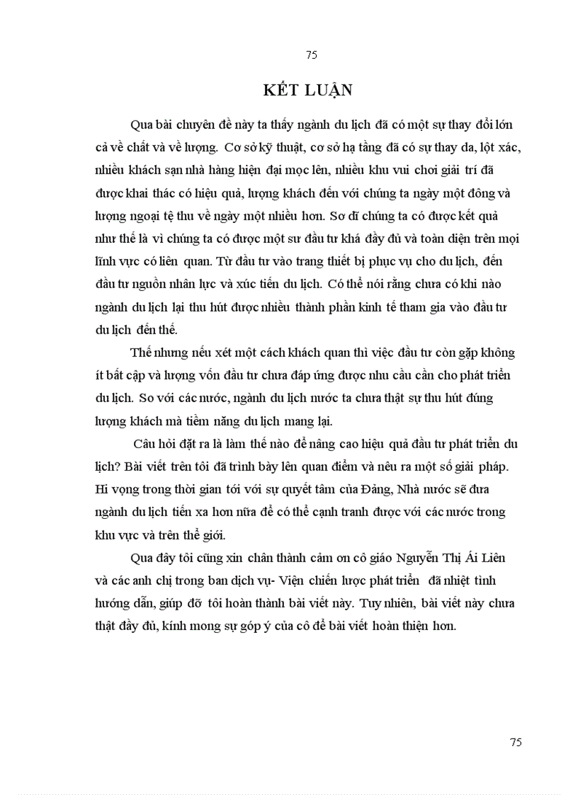 image for page Một số giải pháp nâng cao hiệu quả đầu tư phát triển du lịch năm 2001 2010