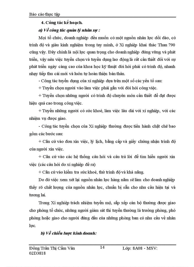 image for page Phân tích hoạt động sản xuất kinh doanh của Xí nghiệp khai thác Than 790