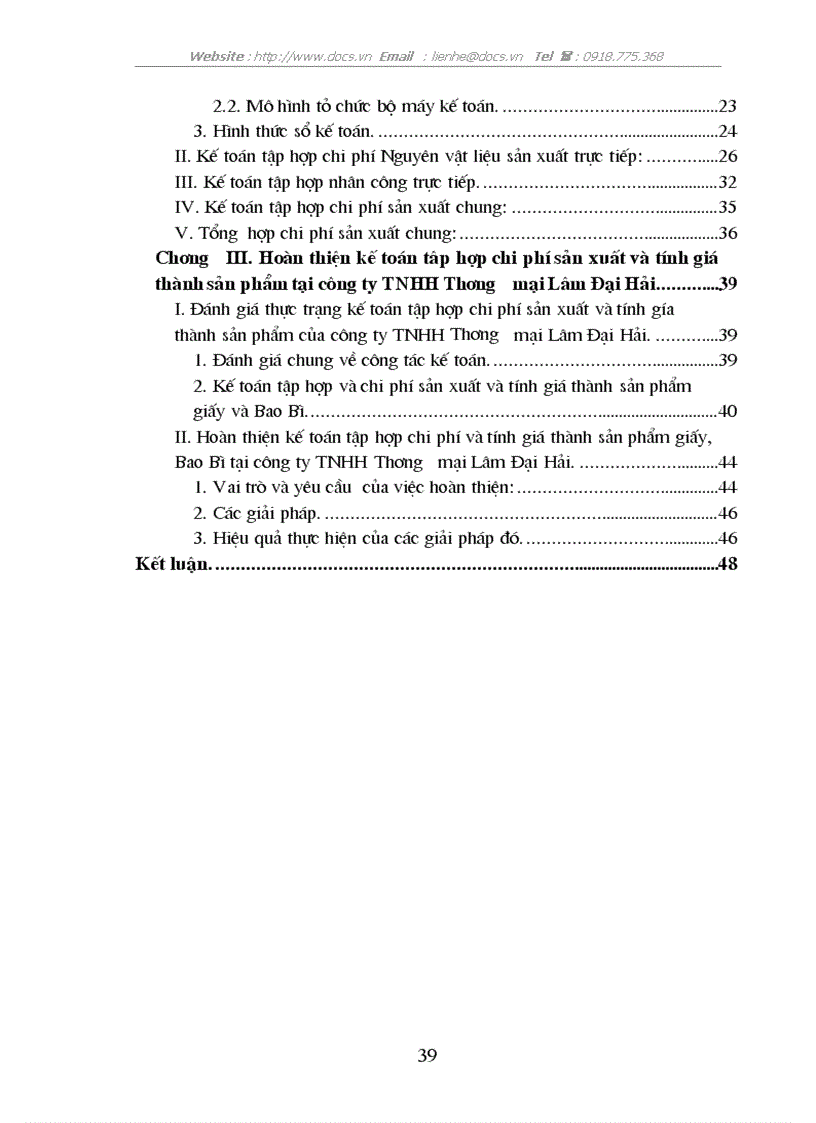 image for page Tổ chức công tác kế toán tập hợp chi phí sản xuất và tính giá thành sản phẩm ở công ty TNHH Thương mại Lâm Đại Hải