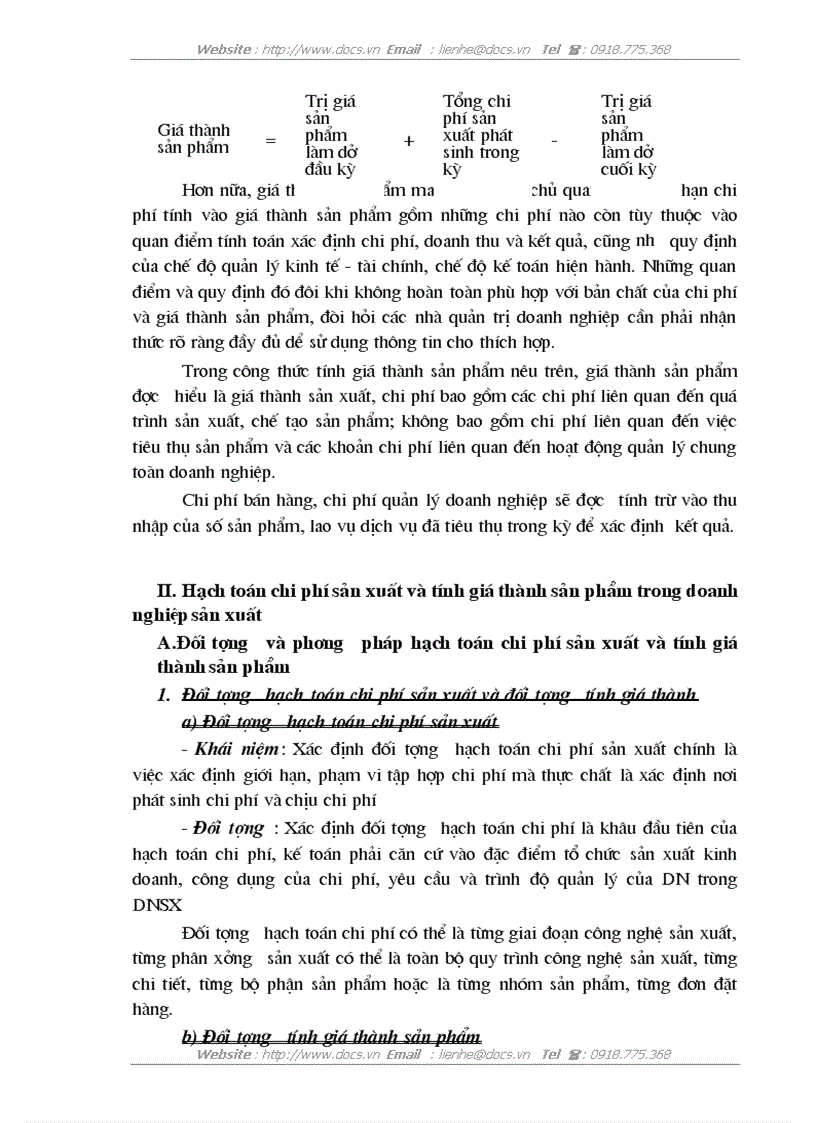 image for page Kế toán chi phí sản xuất và tính giá thành sản phẩm tại Công ty TNHH Nhà Nước một thành viên Cơ khí Hà Nội