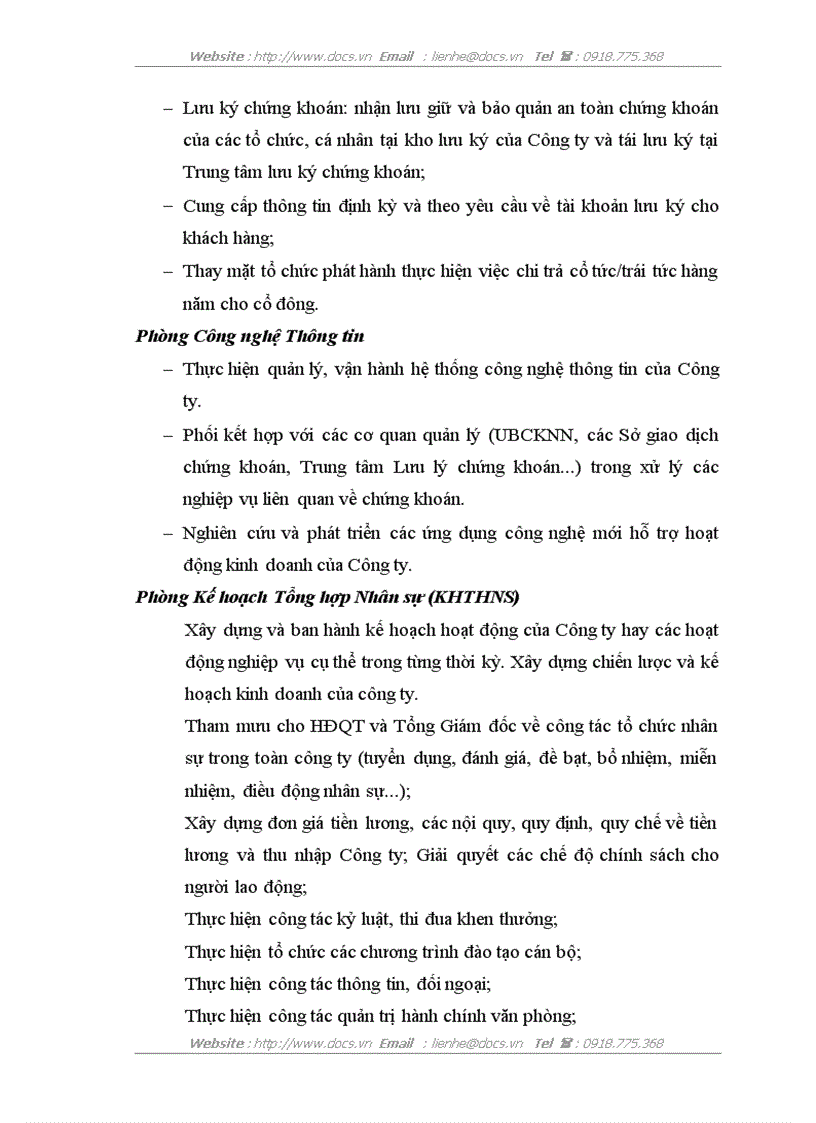 image for page Báo cáo thực tập tổng hợp Tại Công ty Cổ Phần Chứng khoán Hoà Bình