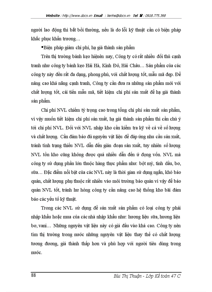 image for page Kế toán chi phí sản xuất và tính giá thành sản phẩm tại công ty cổ phần bánh kẹo cao cấp hữu nghị