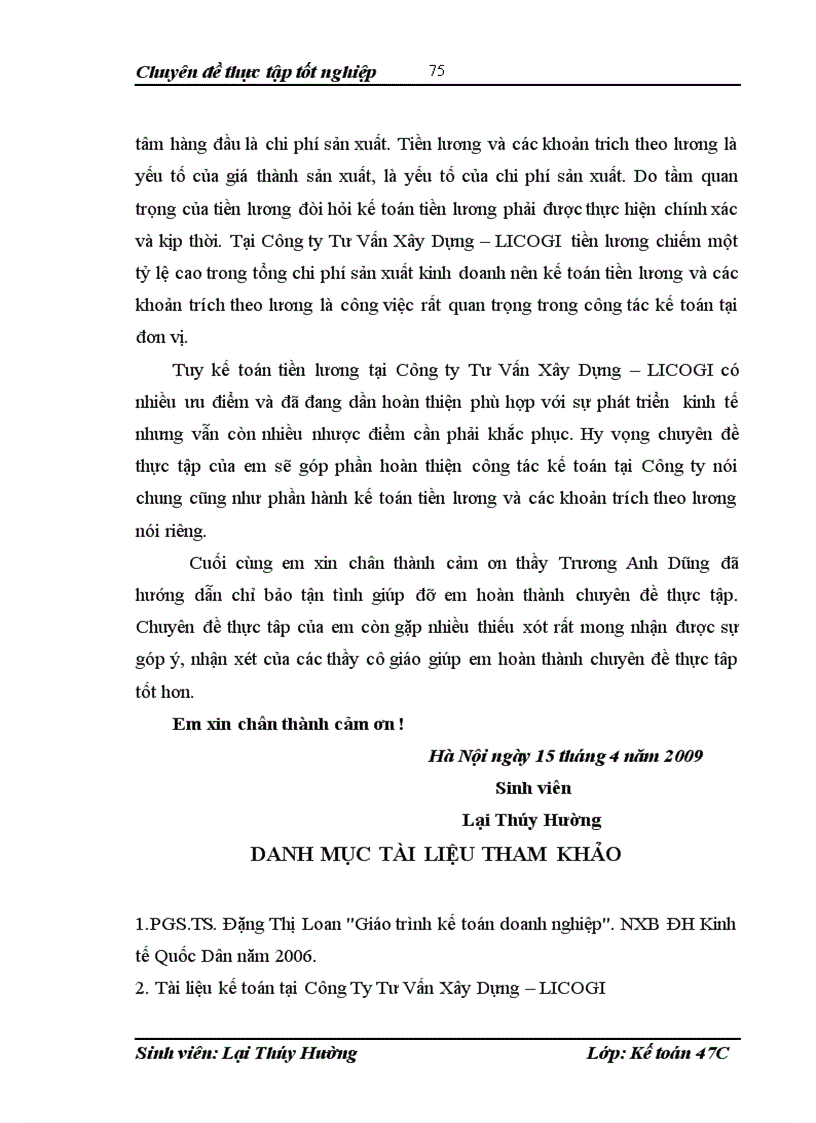 image for page Hoàn thiện kế toán tiền lương và các khoản trích theo lương tại công ty tư vấn xây dựng licogi