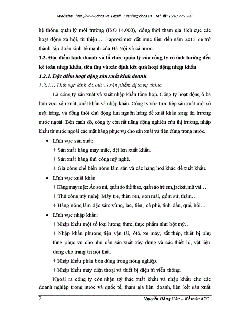 image for page Hoàn thiện kế toán nhập khẩu tiêu thụ và xác định kết quả hoạt động nhập khẩu tại công ty sản xuất xuất nhập khẩu tổng hợp Hà Nộ