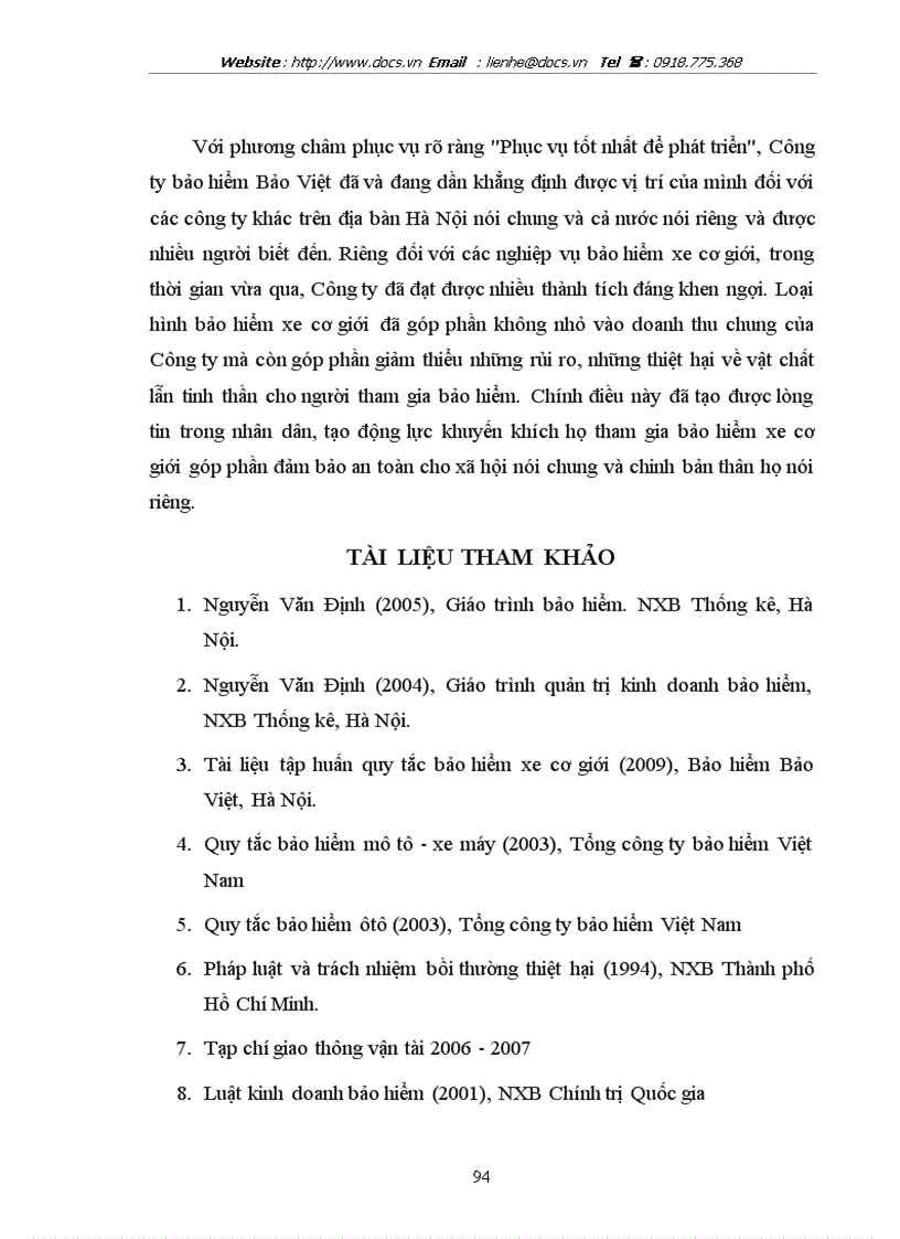 image for page Giải pháp nâng cao hiệu quả kinh doanh bảo hiểm xe cơ giới tại Công ty Bảo hiểm Bảo Việt