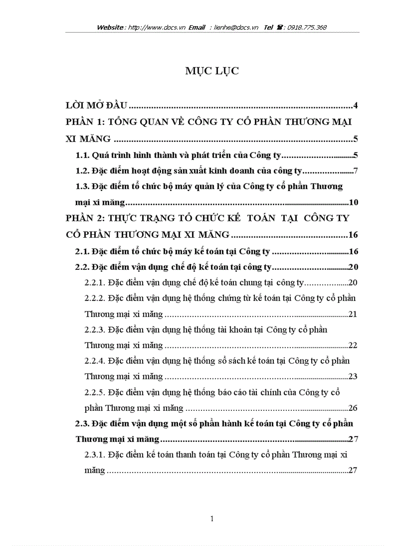 image for page Thực trạng tổ chức kế toán tại Công ty CP Thương mại xi măng lt kiến tập gt