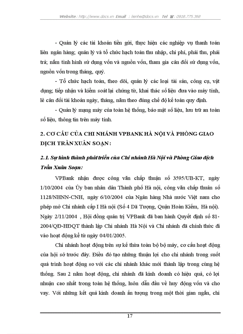 image for page Báo cáo thực tập tổng hợp về Ngân hàng thương mại cổ phần các doanh nghiệp ngoài quốc doanh VP Bank