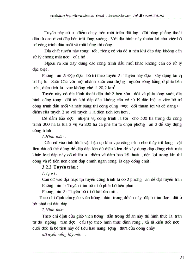 image for page Thiết kế hồ chứa Suối Các tỉnh Bà Rịa Vũng Tàu