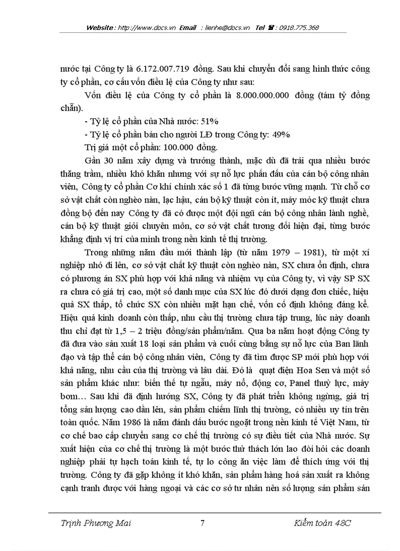 image for page Thực trạng tổ chức kế toán tại Công ty CP Cơ khí chính xác số 1 lt kiến tập gt