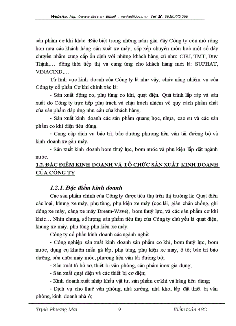 image for page Thực trạng tổ chức kế toán tại Công ty CP Cơ khí chính xác số 1 lt kiến tập gt