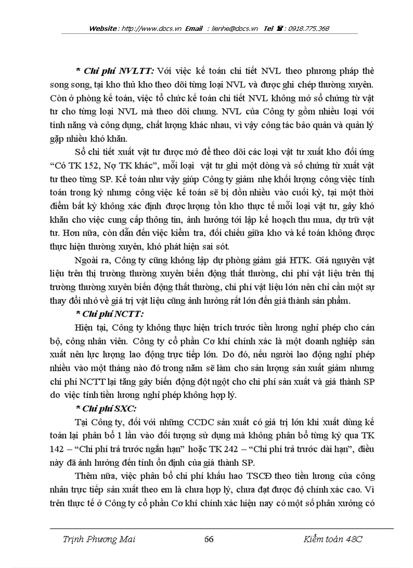 image for page Thực trạng tổ chức kế toán tại Công ty CP Cơ khí chính xác số 1 lt kiến tập gt