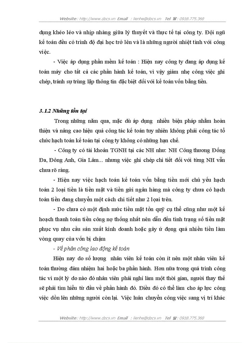 image for page Kế toán vốn bằng tiền tại công ty cổ phần dịch vụ viễn thông Đông Đô