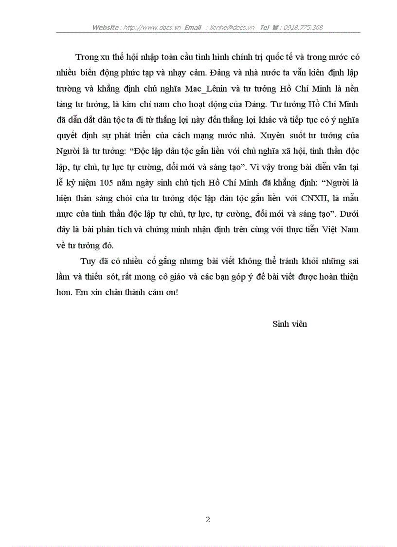 image for page Độc lập dân tộc gắn liền với chủ nghĩa xã hội tinh thần độc lập tự chủ tự lực tự cường đổi mới và sáng tạo