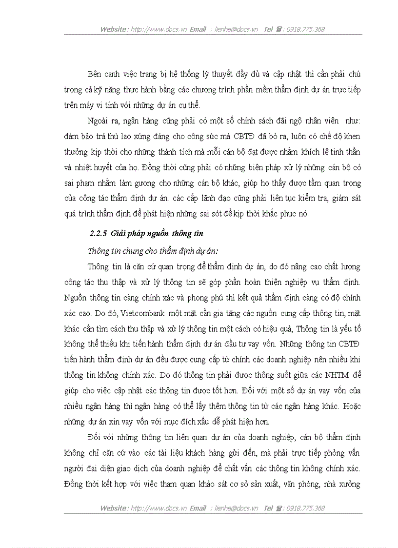 image for page Thẩm định tài chính dự án đầu tư cho vay vốn tại ngân hàng Thương mại cổ phần Ngoại thương Việt Nam chi nhánh Chương Dương