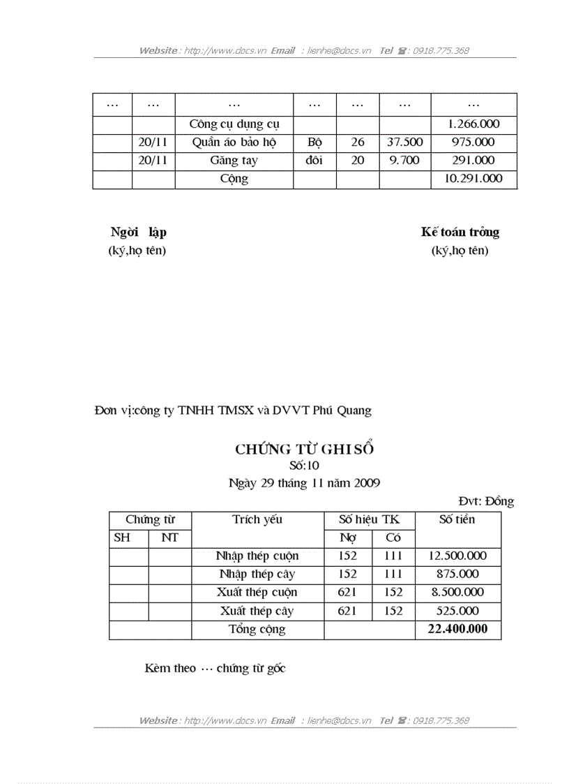 image for page Tổ chức công tác kế toán nguyên vật liệu và công cụ dụng cụ tại công ty TNHH thương mại sản xuất và dịch vụ vận tải Phú Quang
