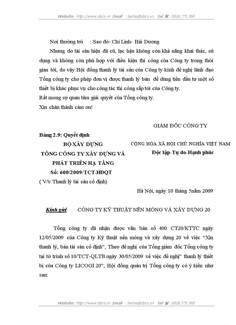 image for page Hoàn thiện kế toán tài sản cố định hữu hình với việc nâng cao hiệu quả sử dụng tài sản cố định hữu hình tại công ty Kỹ thuật nền móng và xây dựng 20