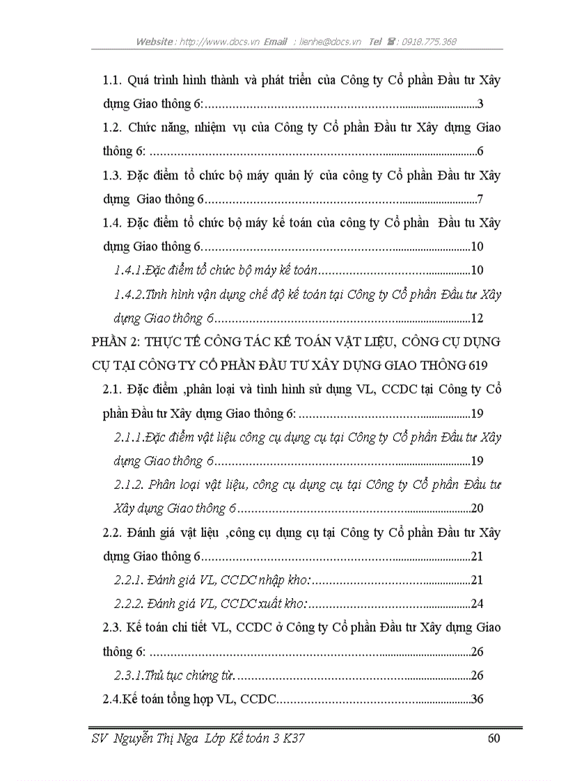 image for page Hoàn thiện công tác kế toán nguyên vật liệu công cụ dụng cụ tại công ty Cổ Phần Đầu Tư Xây Dựng Giao Thông 6