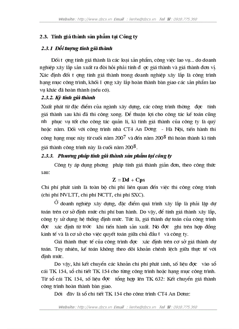 image for page Kế toán chi phí sản xuất và tính giá thành sản phẩm xây lắp ở Công ty cổ phần Lắp máy điện nước và Xây dựng