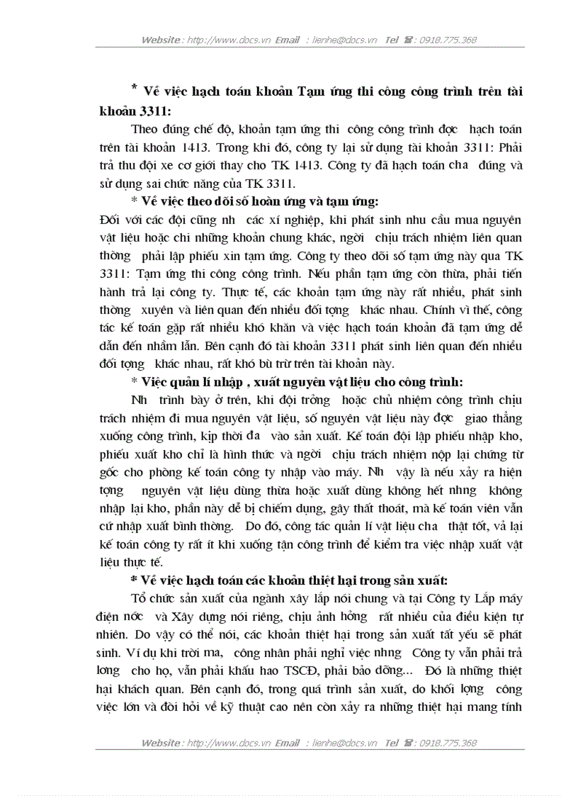 image for page Kế toán chi phí sản xuất và tính giá thành sản phẩm xây lắp ở Công ty cổ phần Lắp máy điện nước và Xây dựng