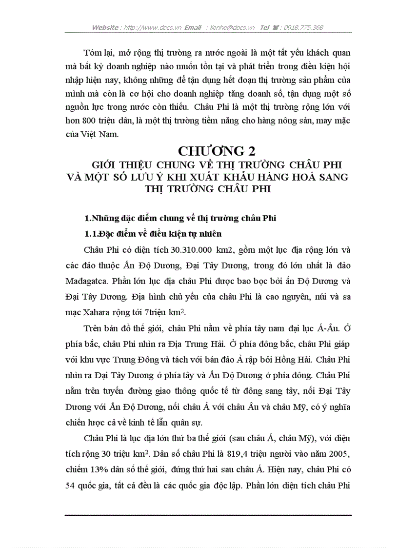 image for page Thực trạng và giải pháp xuất khẩu hàng hoá Việt Nam sang thị trường châu Phi