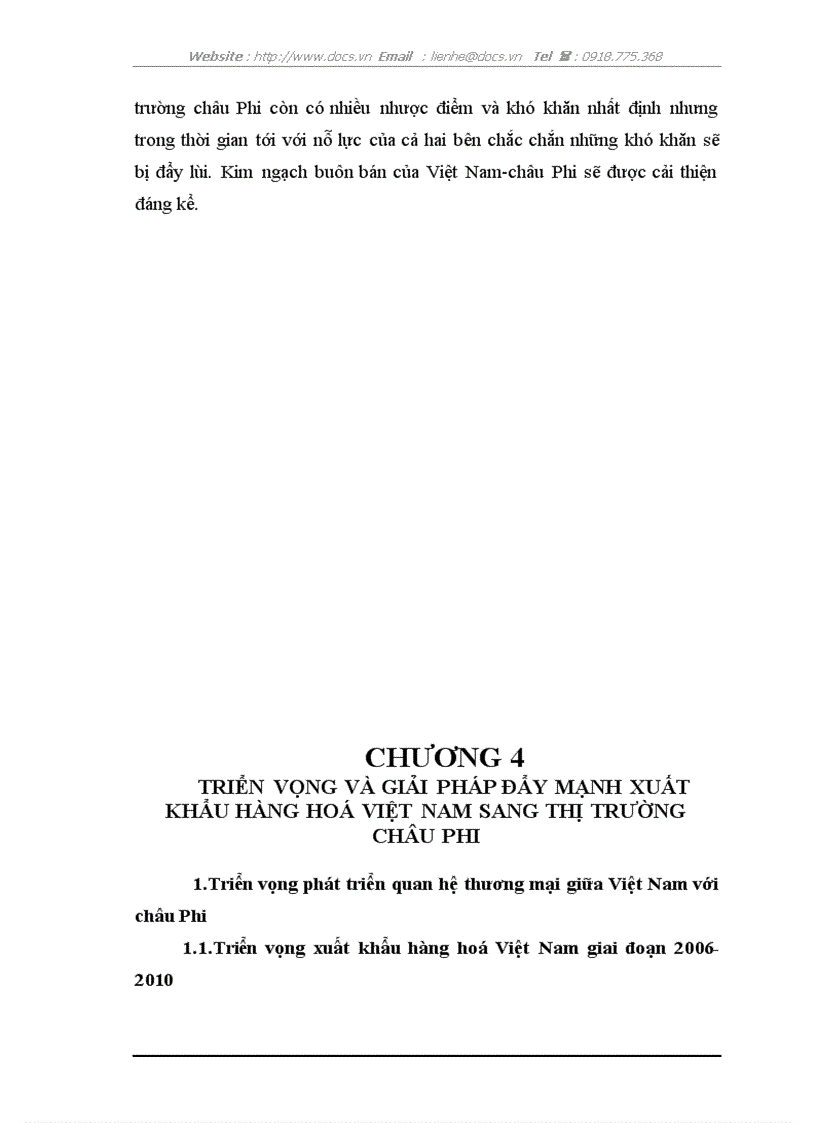 image for page Thực trạng và giải pháp xuất khẩu hàng hoá Việt Nam sang thị trường châu Phi