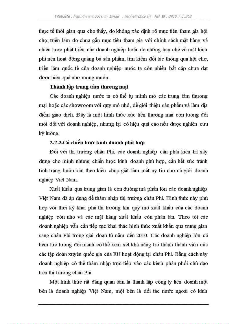 image for page Thực trạng và giải pháp xuất khẩu hàng hoá Việt Nam sang thị trường châu Phi