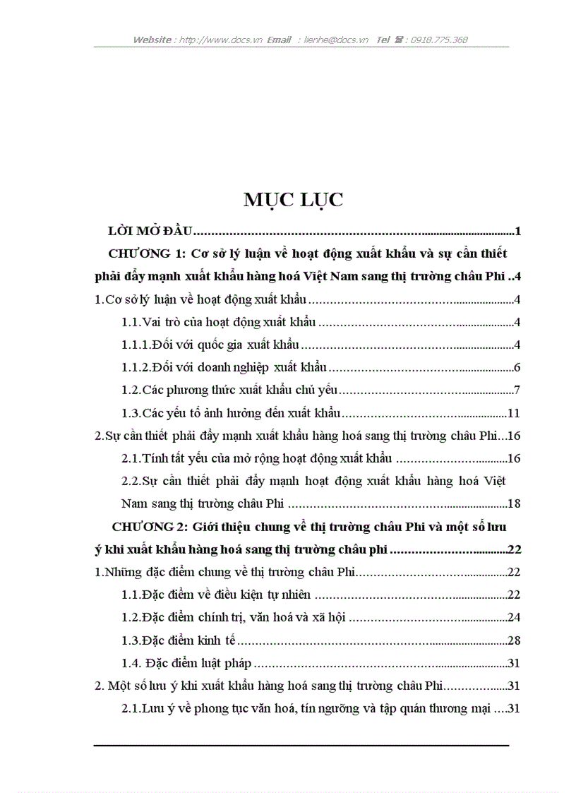 image for page Thực trạng và giải pháp xuất khẩu hàng hoá Việt Nam sang thị trường châu Phi