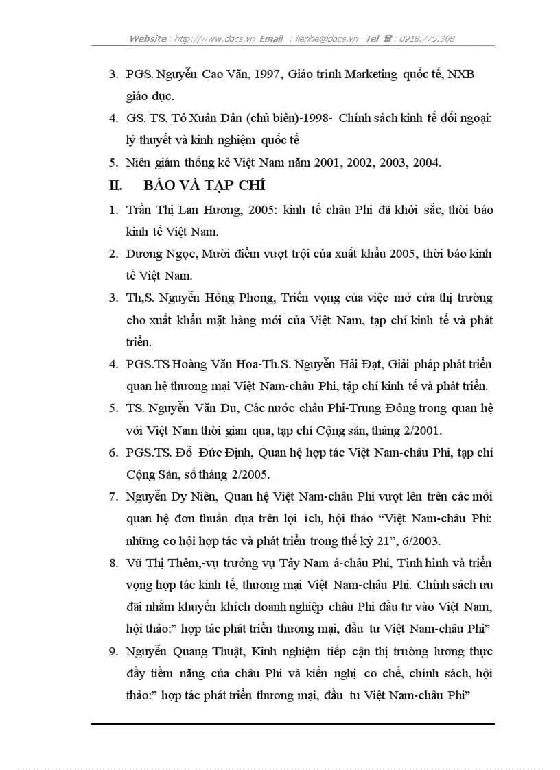 image for page Thực trạng và giải pháp xuất khẩu hàng hoá Việt Nam sang thị trường châu Phi