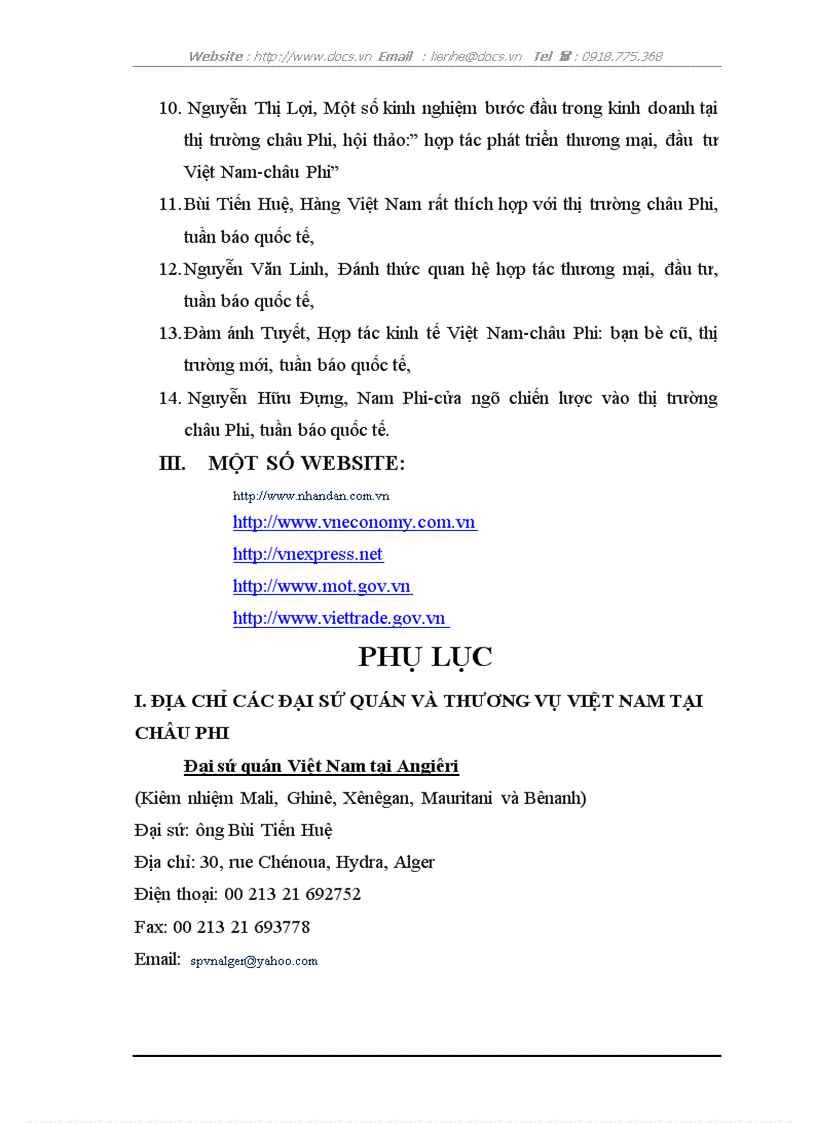 image for page Thực trạng và giải pháp xuất khẩu hàng hoá Việt Nam sang thị trường châu Phi