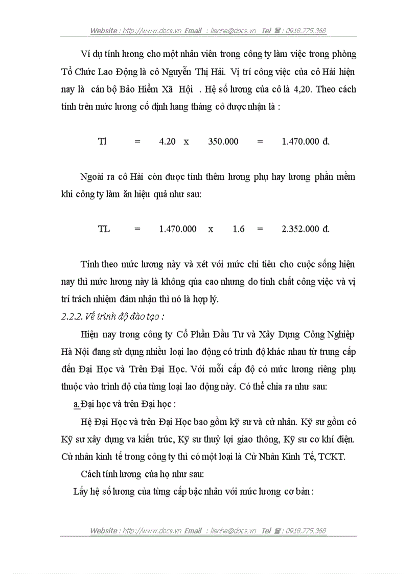 image for page Một số ý kiến nhằm cải tiến các hình thức trả lương ở công ty Cổ Phần Đầu Tư và Xây Dựng Công Nghiệp Hà Nội
