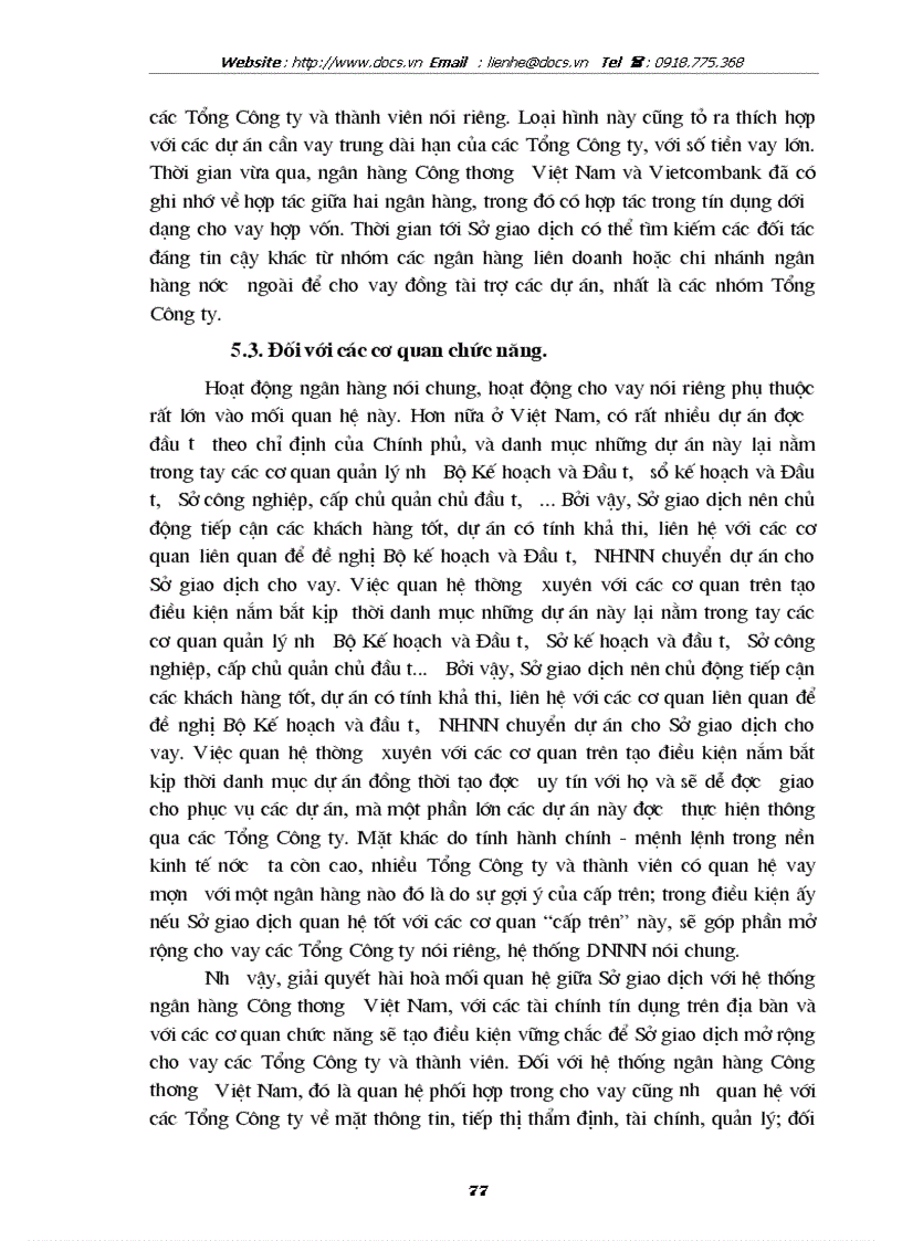 image for page Giải pháp nhằm mở rộng cho vay các Tổng Công ty tại Sở Giao dịch 1 ngânhàng NHTMCP Công Thương VietinBank Việt Nam