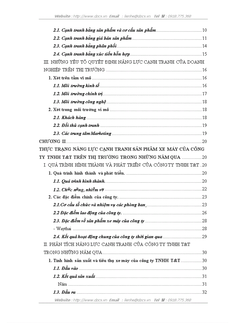 image for page Một số giải pháp chủ yếu nhằm nâng cao năng lực cạnh tranh trên thị trường xe máy của công ty TNHH T T