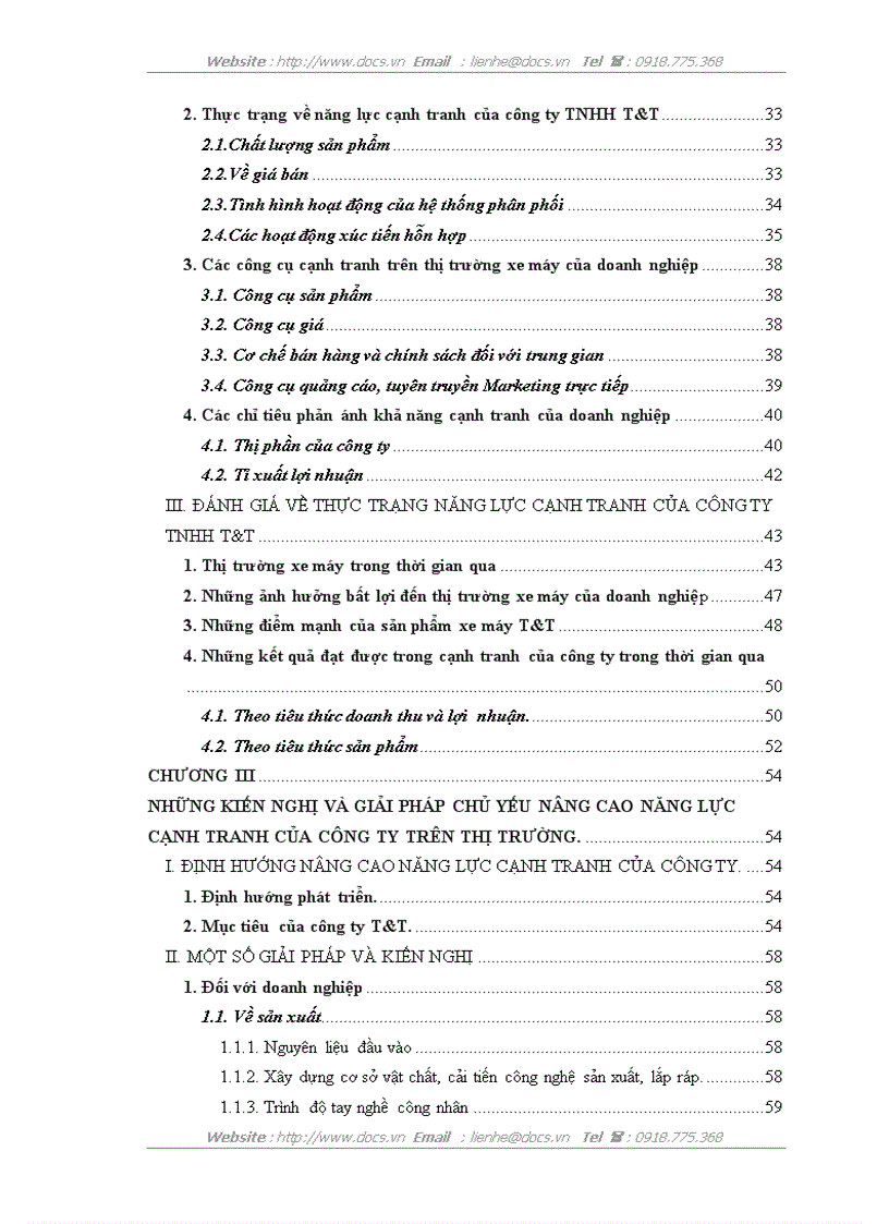 image for page Một số giải pháp chủ yếu nhằm nâng cao năng lực cạnh tranh trên thị trường xe máy của công ty TNHH T T