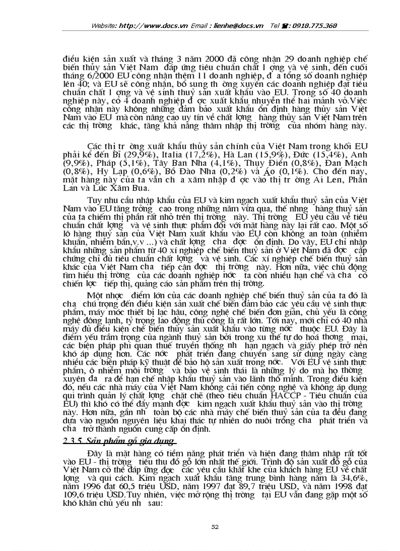 image for page Tự do hoá trong EU và khả năng thâm nhập thị trường EU của hàng hoá Việt Nam