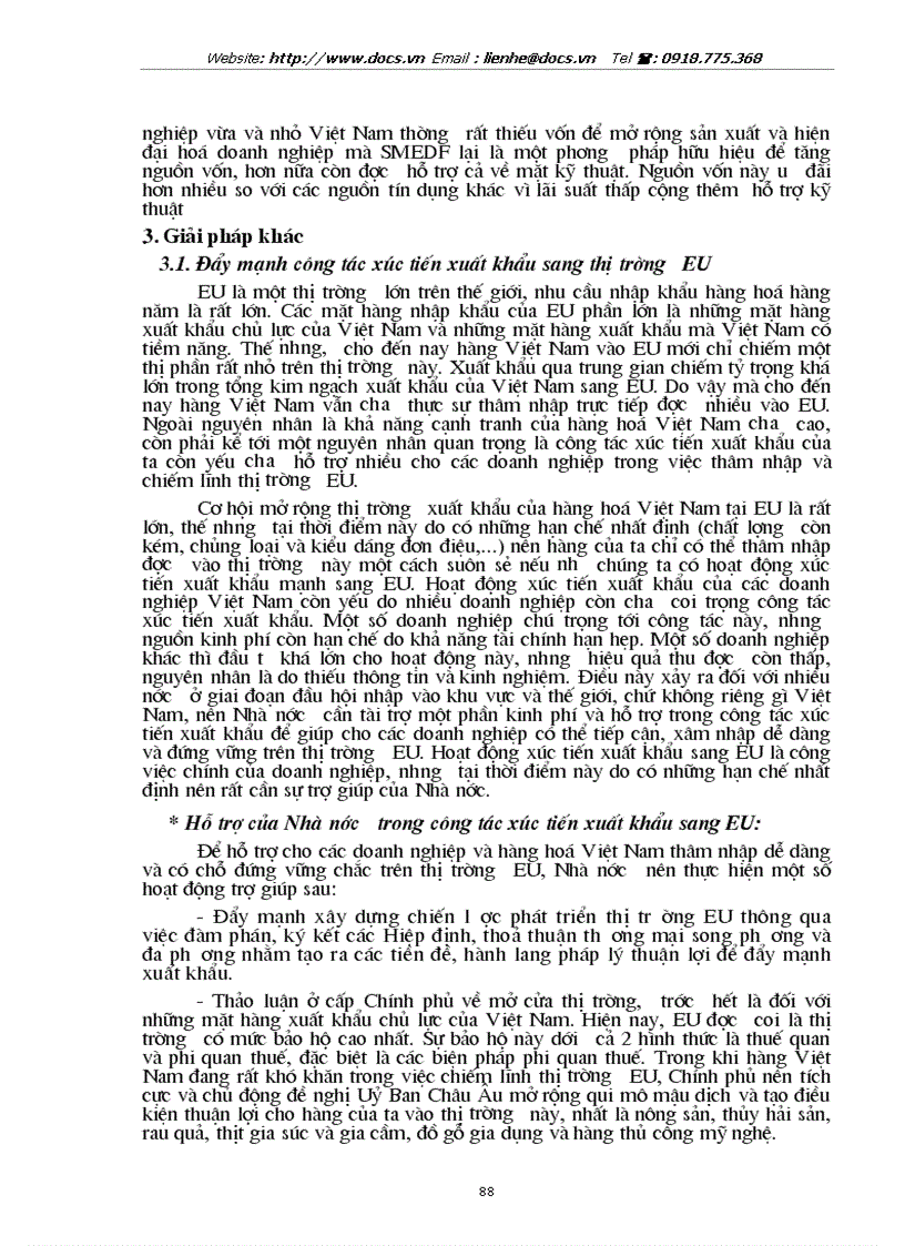 image for page Tự do hoá trong EU và khả năng thâm nhập thị trường EU của hàng hoá Việt Nam