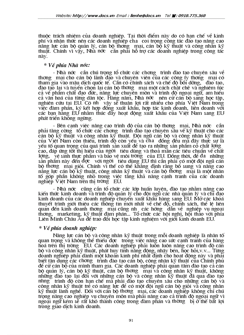 image for page Tự do hoá trong EU và khả năng thâm nhập thị trường EU của hàng hoá Việt Nam