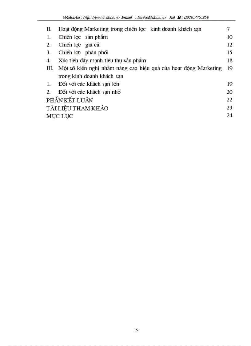 image for page Hoạt động Marketing trong chiến lược kinh doanh khách sạn