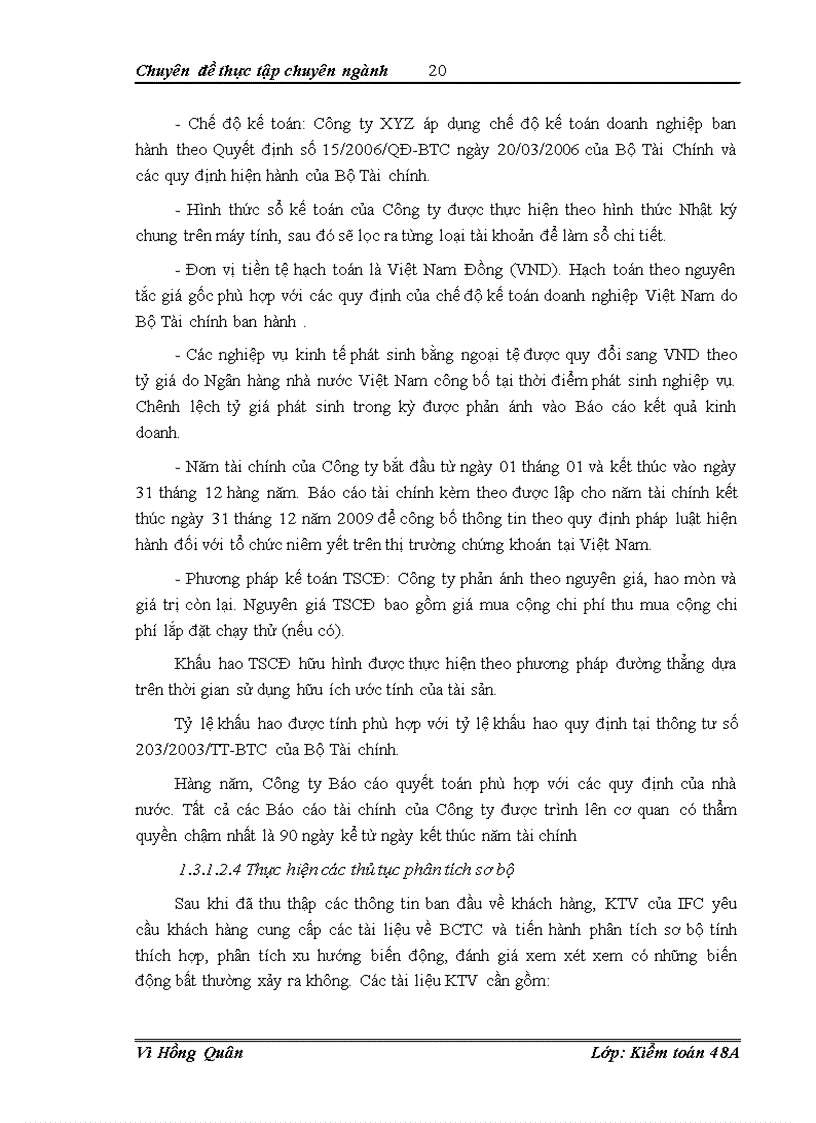 image for page Quy trình kiểm toán khoản mục Tài sản cố định trong kiểm toán báo cáo tài chính do Công ty TNHH kiểm toán và tư vấn tài chính quốc tế IFC thực hiện