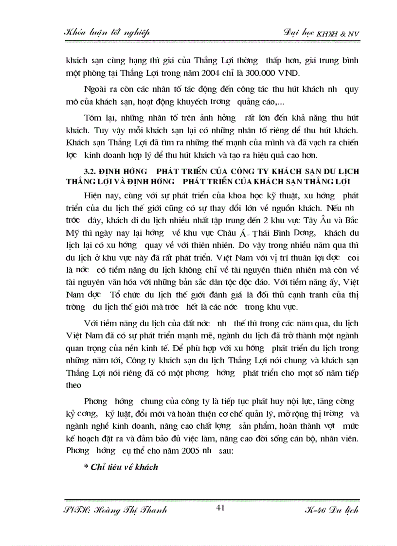 image for page Đặc điểm nguồn khách và các giải pháp thu hút khách du lịch quốc tế tại khách sạn Thắng Lợi