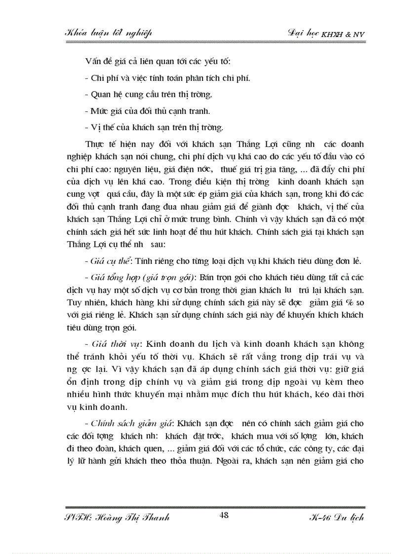 image for page Đặc điểm nguồn khách và các giải pháp thu hút khách du lịch quốc tế tại khách sạn Thắng Lợi