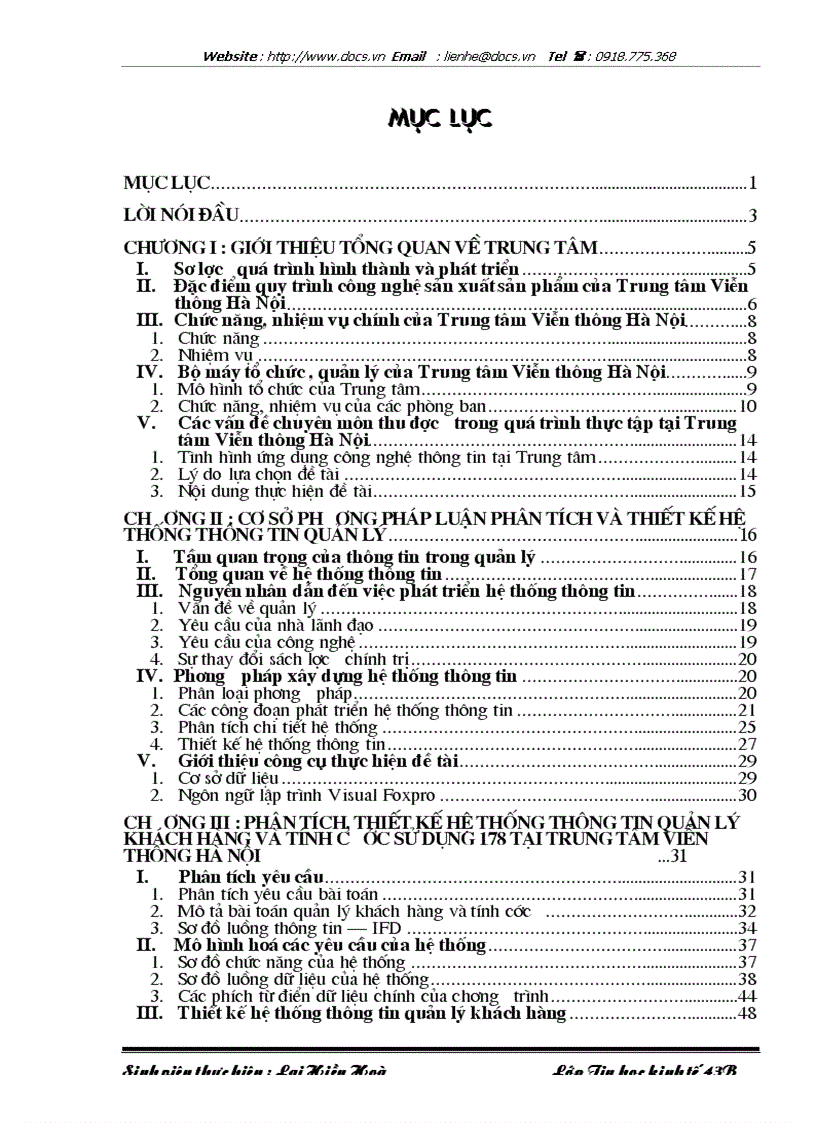 image for page Xây dựng hệ thống thông tin quản lý khách hàng và tính cước dịch vụ 178 tại Trung tâm Viễn thông Hà Nội Công ty Viễn thông Quân đội Viettel