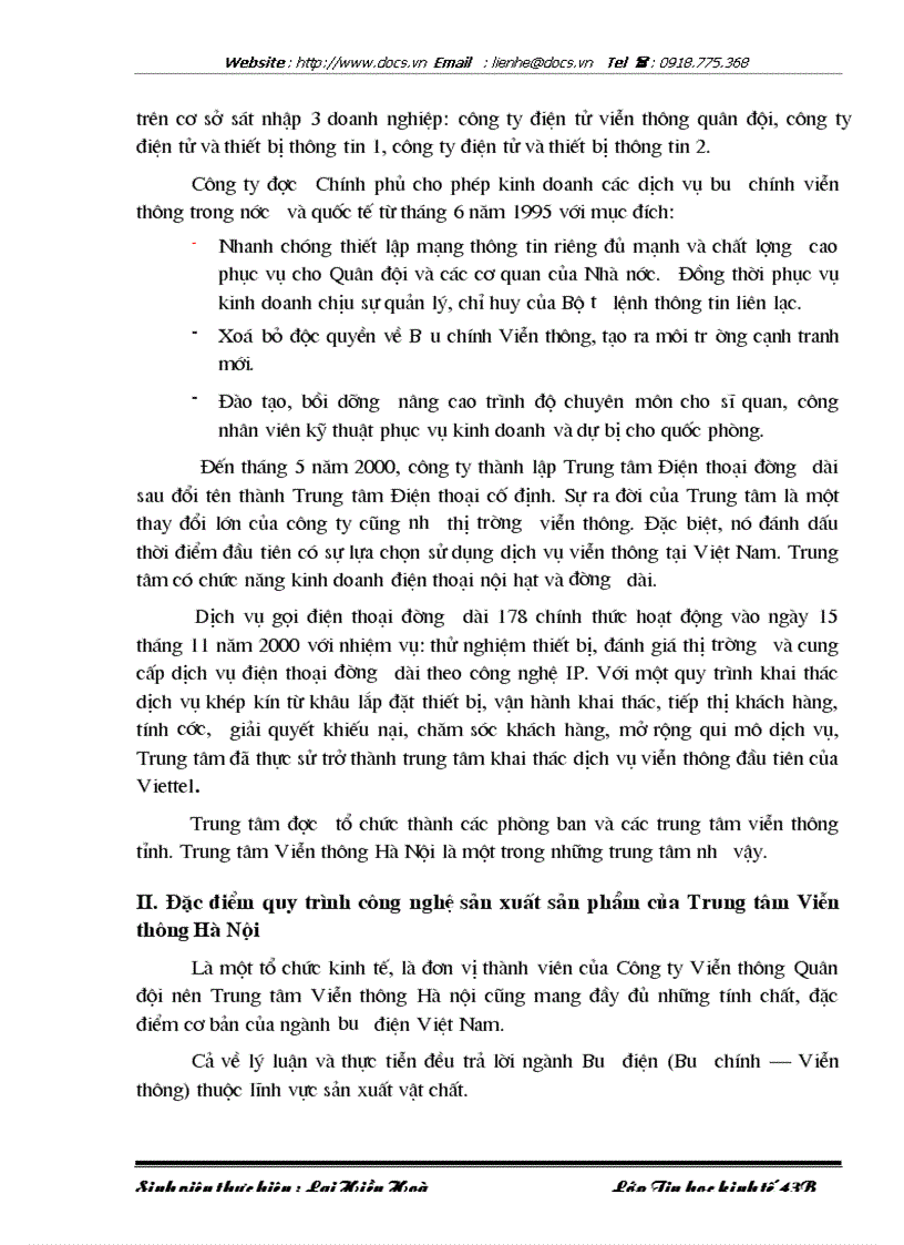 image for page Xây dựng hệ thống thông tin quản lý khách hàng và tính cước dịch vụ 178 tại Trung tâm Viễn thông Hà Nội Công ty Viễn thông Quân đội Viettel