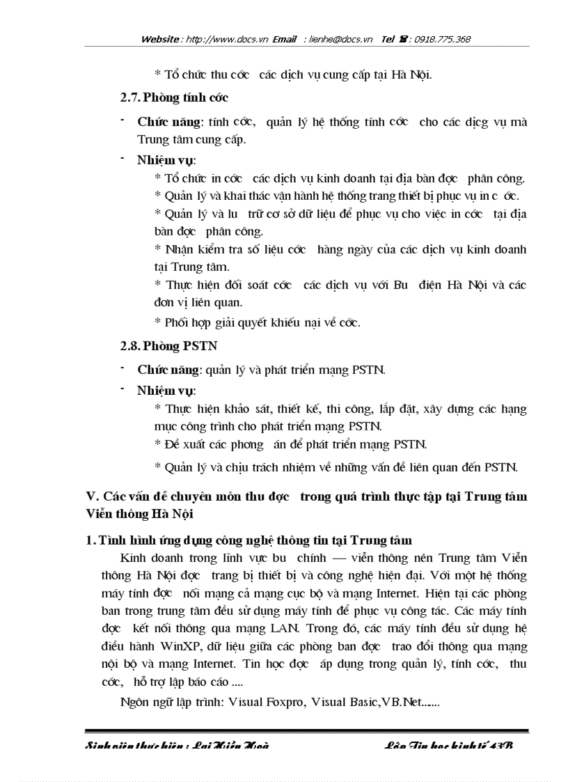 image for page Xây dựng hệ thống thông tin quản lý khách hàng và tính cước dịch vụ 178 tại Trung tâm Viễn thông Hà Nội Công ty Viễn thông Quân đội Viettel