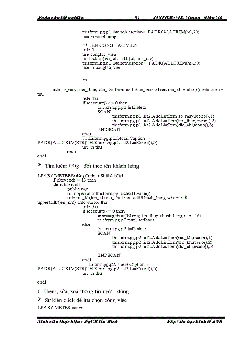 image for page Xây dựng hệ thống thông tin quản lý khách hàng và tính cước dịch vụ 178 tại Trung tâm Viễn thông Hà Nội Công ty Viễn thông Quân đội Viettel