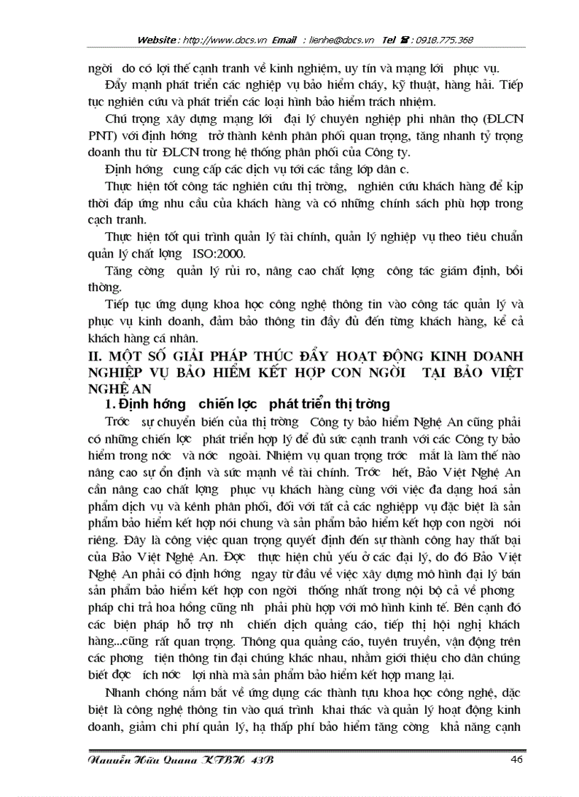 image for page Tình hình triển khai nghiệp vụ bảo hiểm kết hợp con người tại Bảo Việt Nghệ An