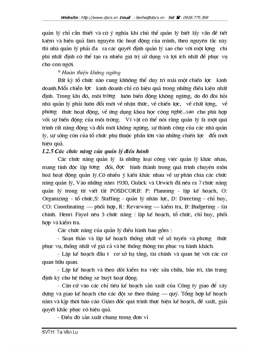 image for page Thực trạng về công tác quản lý điều hành hệ thống xe buýt công cộng tại Xí nghiệp xe buýt Thủ đô