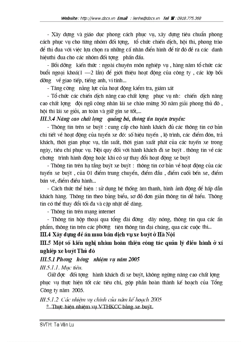 image for page Thực trạng về công tác quản lý điều hành hệ thống xe buýt công cộng tại Xí nghiệp xe buýt Thủ đô