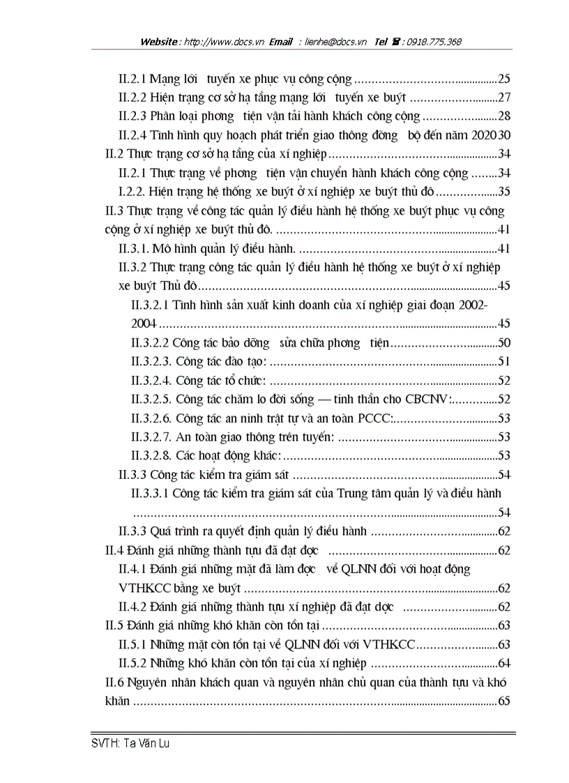 image for page Thực trạng về công tác quản lý điều hành hệ thống xe buýt công cộng tại Xí nghiệp xe buýt Thủ đô